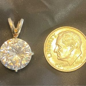 Imitation diamond pendant